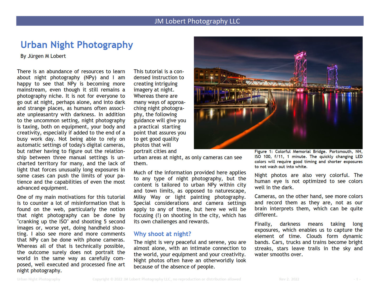 Urban Nights - An Introduction to Urban Night Photography